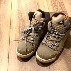 Size 5 air Jordans (they have been worn!)
